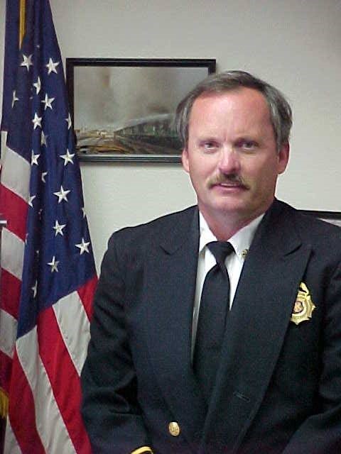 Picture of Ronald Carter as Fire Chief, 2002.