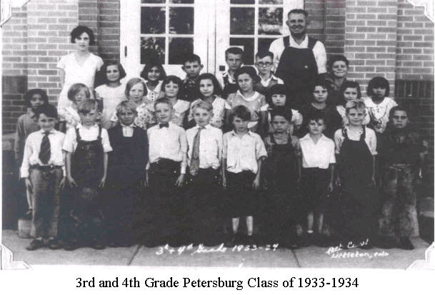 Petersburg 3rd & 4th Grade 1933-1934