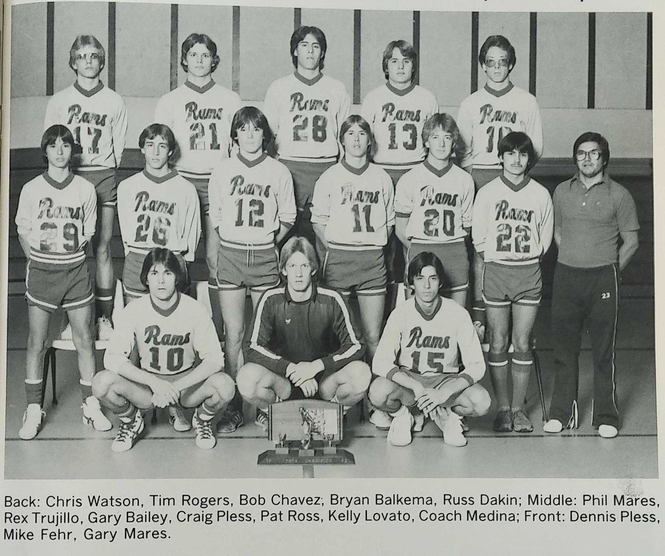 1982 Boys Soccer Team Picture